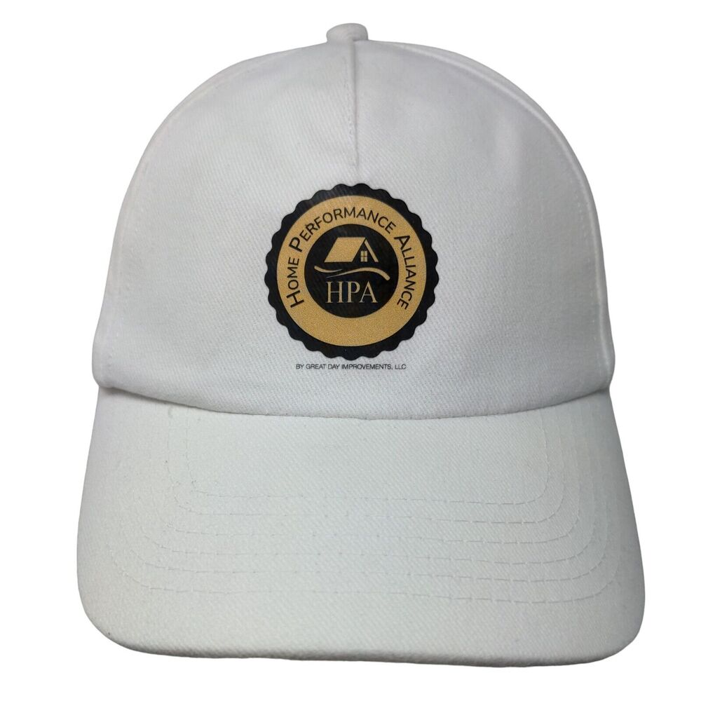 Home Performance Alliance Slideback Hat White One Size Adjustable Vista